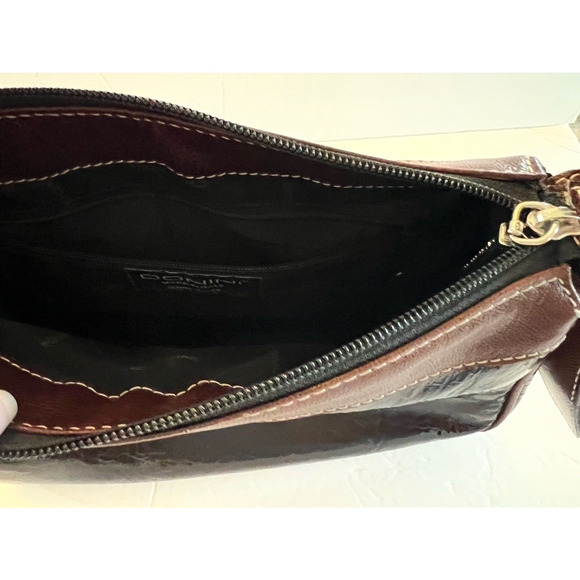 Luxury Designer Robert Donini Black & Brown Leather Shoulder Handbag M/I Italy - Picture 5 of 9